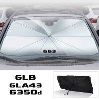 ร่มกันแดดรถพับได้แบบพกพาปรับแต่งได้สำหรับเมอร์เซเดสเบนซ์ G350d G63 G500 GLA43 GLB GLC GLC43 GLE GLK GLS 63