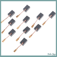 Jizha 10pcs Graphite copper Motor ชุดแปรงคาร์บอนสำหรับเครื่องบดมุม6*8.5*13.5มม