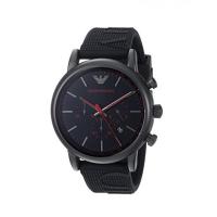 นาฬิกาข้อมือผู้ชาย ARMANI Luigi Chronograph Black Dial Mens Watch AR11024