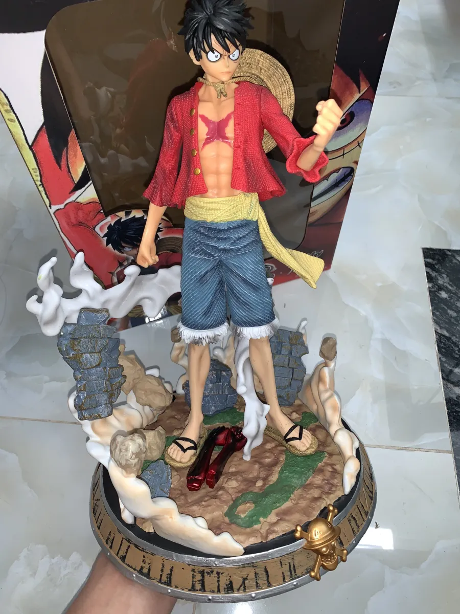 HCM]Mô hình Figure One Piece Luffy Haki Vũ trang có 4 tay 36CM ...