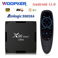 X96สูงสุดบวกกล่องทีวีพิเศษ11 Amlogic S905X4 4GB 64GB AV1 8K กล่องสมาร์ททีวี Dual Wifi BT HDR 2GB 16GB Set Top Box Uso70d