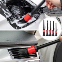 5pcs Car Detailing Brush Auto Cleaning Brushes Car Wash Brush for Car Interior Cleaning Wheel Gap Rims Dashboard Accessories