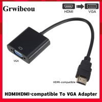 1080P Hdmi-kompatibel dengan VGA Adapter Converter Kabel HDMI Male To VGA Famale Digital Analog Converter untuk Tablet Laptop PC TV