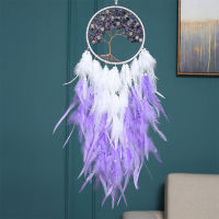 TM Dream Catcher หินคริสตัลโมบายกระดิ่งลมประดับห้องเครื่องประดับแขวนผนังสไตล์โบโฮสำหรับนักเรียนของขวัญวันเกิดรับปริญญา