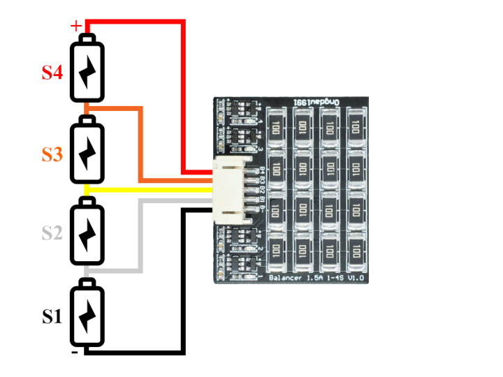 passive-balancer-1-5a-บอร์ดบาลานซ์แบตเตอรี่ลิเธียมแบบเผาทิ้ง-lifepo4-li-ion-li-po