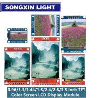 หน้าจอ TFT 0.96/1.3/1.44/1.77/1.8/2.4/2.8นิ้ว IPS 7P SPI HD 65K TFT โมดูล LCD สีเต็มรูปแบบ ST7735ไดรฟ์80*160สำหรับ Arduino