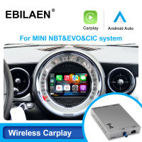 Carplay ไร้สายสำหรับมินิคูเปอร์ S JCW R56 R57รถ F56 F57 F54 R55คันทรี่แมน F60 R60 Peaceman R61แอนดรอยด์รับประกันกล่องโมดูลรถยนต์