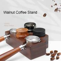 แท่นวางด้ามชงกาแฟ Tamper ไม้วอลนัท ที่วางแทมเปอร์58mm.Walnut coffee Stand ที่วางด้ามชงกาแฟ2ช่อง ?มีพร้อมส่ง