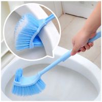 Bathroom WC Cleaning Brush Toilet Cleaning Brush Plastic Toilet Brush Scrubber Curved Clean Side Bending Handle Corner Brush