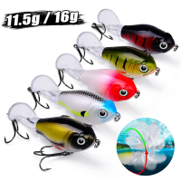 DAIWA Whopper Plopper เหยื่อตกปลาลอยน้ำ11.5G 16G Crankbait หางหมุนเหยื่อตกปลาเทียมสำหรับเบสการตกปลาดุกแท็กเกิล