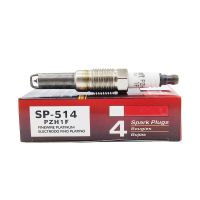 4ชิ้นหัวเทียนทองคำขาว PZH1F SP-514สำหรับฟอร์ดลินคอล์น Explorer F150 PZK1F SP514 PZT1F PZH1F SP 514