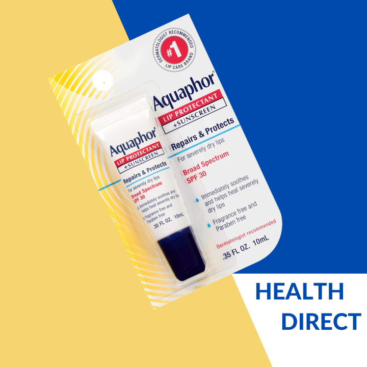 Aquaphor Lip Repair Lip Protectant + Sunscreen, 35 oz (10 ml) Lazada PH