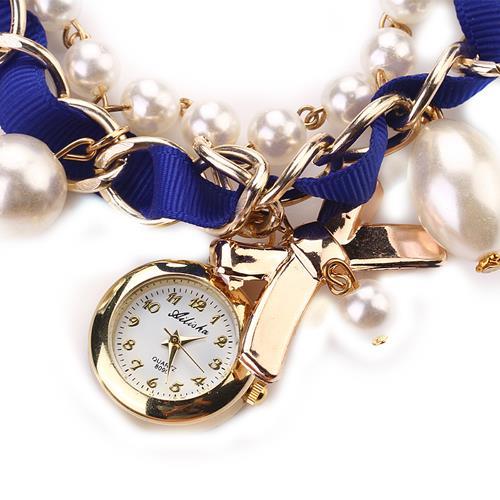 a-decent035-quartzwomen-39-s-นาฬิกาข้อมือ-fauxbowknot-decor-fauxbandbracelet-นาฬิกาข้อมือนาฬิกา-relo