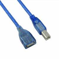 【Flash sale】 【In-demand】 30ซม.สั้น2.0ประเภท B ชายหญิง (BM To AF) เครื่องพิมพ์พอร์ตอะแดปเตอร์ Converter สายข้อมูลสายไฟสีฟ้า