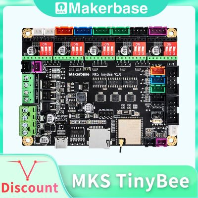 Makerbase MKS Tinybee ESP32บอร์ดควบคุมเครื่องพิมพ์3มิติชิ้นส่วนเครื่องพิมพ์3D MCU หน้าจอ TFT ควบคุมผ่าน Wifi Ftion