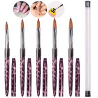 Leopard Print Nail Art Brushes Double Head Nail Art Liner Brush Striping Drawing Painting 3D Tips Manicure Ultra-thin Line Pen Artist Brushes Tools