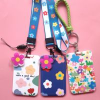 Women 39;s Credit Card Holders Plastic Fashion Cute Female Business Card Cover Bag Cases for Student Card Bus ID Neck Strap Badge