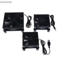 YUECHENG 8/9/12ซม.5V USB Router Fan TV Box Cooler PC DIY Cooler protective Desktop Fan