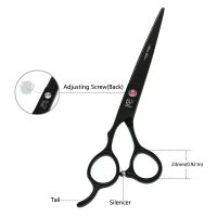 Meisha 7.0" Left hand Professional Pet Dog Cat Grooming Scissors Sharp Edge Animals Hair Cutting Thinning Curved Shears B0057A