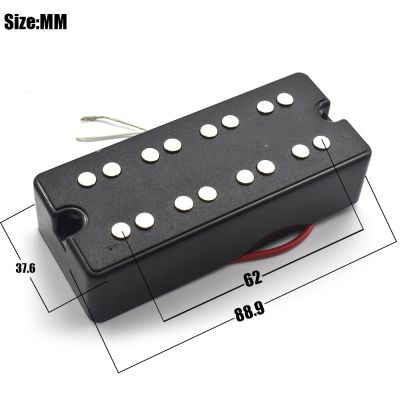 ‘【；】 2 Hole Bass Guitar Pickup 4 String Double Coil Humbucker Neck Bridge Pickup Ceramic Magnet Bass Guitar Accessories