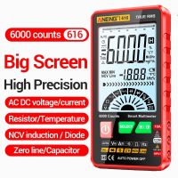 ZZOOI New ANENG 616 Digital Smart Multimeter Transistor Testers 6000 Counts True RMS Auto Electrical Capacitance Meter Temp Resistance