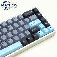 8008สีฟ้า GMK Clone Keycap ชุด Doubleshot สีแดงเชอร์รี่โปรไฟล์173คีย์ชุด Fit NZ CIY 68 84 87 980