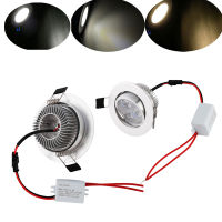 3Wไม่หรี่ได้85-265VแอลอีดีเพดานDownlight Cool Neutralหลอดไฟสีขาวสำหรับตกแต่งร้านขายและบ้านแสง