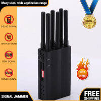 6 แบนด์ GSM / CDMA / DCS / PHS / 3g / 4g / wifi / GPS Jammer ไร้สายแบตเตอรี่ลิเธียมในตัวโทรศัพท์มือถือ gpswifi บรรจุแบบชาร์จไฟได้