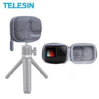 New TELESIN GoPro Hero 10 / 9 Grey Mini Protective Bag Half Open Quick Release กระเป๋าผ้าสีเทา GoPro 9/10 กันกระแทก