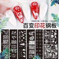 12x6cm Nail Art Templates Stamping Plate Design Flower Animal Glass Temperature Lace Stamp Templates Plates Image