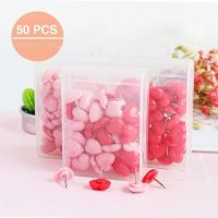 Hot Selling Love Pushpins 50 Heart shaped Pushpins Creative Small Fresh Round Head Press Nails Color Photo Decorative Wall Nails