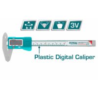 TOTAL เวอร์เนียพลาสติก แบบดิจิตอล ขนาด 6 นิ้ว (150 มม.) รุ่น TMT331501 ( Plastic Digital Caliper )