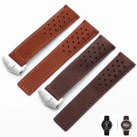 genuine leather watchband for TAG heuer mens watch strap with folding buckle 20mm 22mm Gray Black Brown cow leathr Band