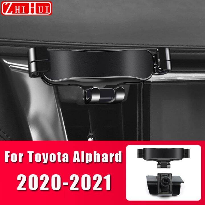 ที่จับโทรศัพท์มือถือแต่งรถสำหรับโตโยต้า-alphard-2015-2019-2020-2021ที่ตั้งระบายอากาศขาตั้งที่วางมือถือในรถอุปกรณ์เสริมรถยนต์