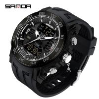 SANDA Countdown Shockproof Led Men 39;s Wristwatch ♀❡❐