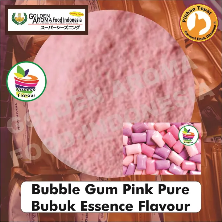 Bubuk Bubble Gum Pink Pure 500 Gram Flavor Essen Ekstrak Permen Karet ...