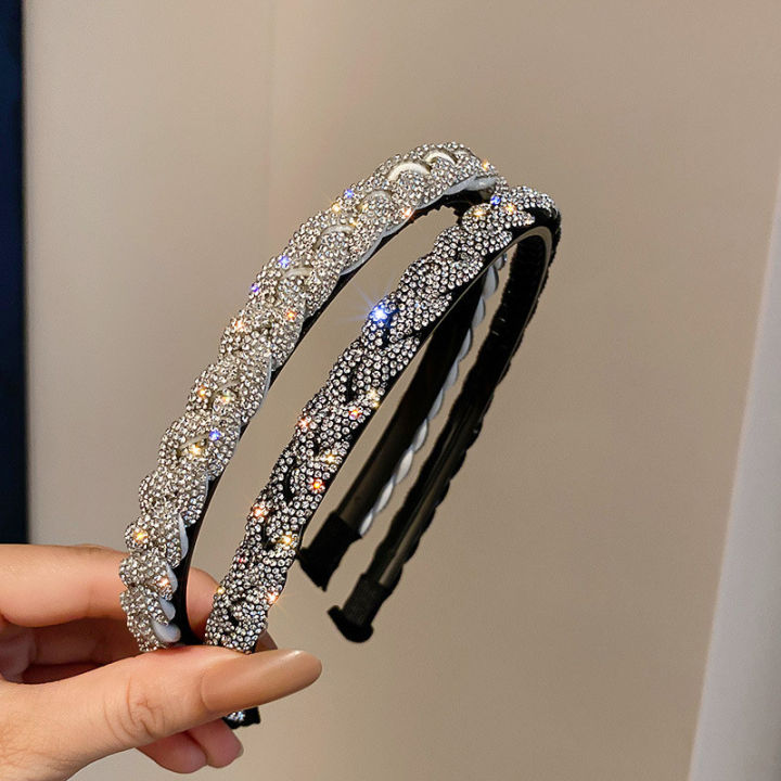 fyuan-shiny-white-black-rhinestone-hairbands-for-women-weave-headwear-hair-accessories-jewelry