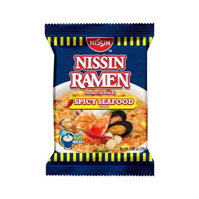 Nissin Ramen Instant Noodles Seafood Spicy seafood Spicy Hot Beef