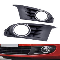 2 Pcs Car Front Bumper Lower Fog Light Side Grilles Insert for Golf 6 MK6 08-13 Easy Installation Auto Accessories High Quality