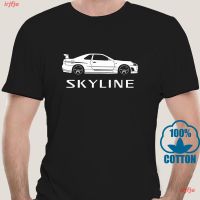 2023 Skyline Gt-r R34 T-shirt เสื้อยืดผู้ชาย ดพิมพ์ลาย เสื้อยืดผ้าฝ้าย คอกลม cotton แฟชั่น sale  3I75