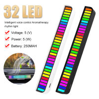 ไฟ LED Strip RGB ควบคุมเสียงเปิดใช้งานด้วยเสียงเพลงจังหวะแสง APP ควบคุมแบบชาร์จไฟได้ด้วยอากาศสดชื่นภายในรถ