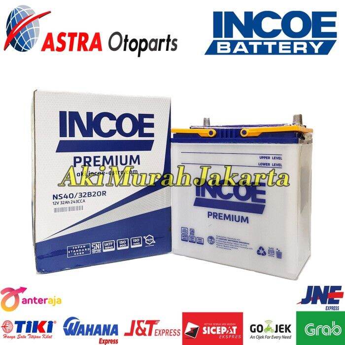 Aki Mobil Daihatsu Luxio INCOE PREMIUM ASTRA NS40 Aki Basah 12V / 32Ah