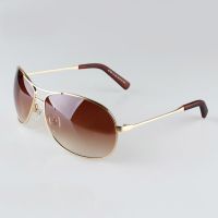 Fashion Glasses แว่นกันแดด รุ่น 6110 Gold frame Brown lens