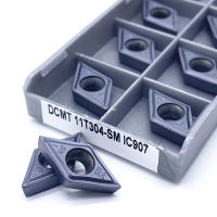 IC907 DCMT11T304-SMIC908 CNC คาร์ไบด์แทรกเปลี่ยนซีเมนต์คาร์ไบด์แทรกใบมีดกลึงเครื่องมือ DCMT สำหรับสแตนเลส