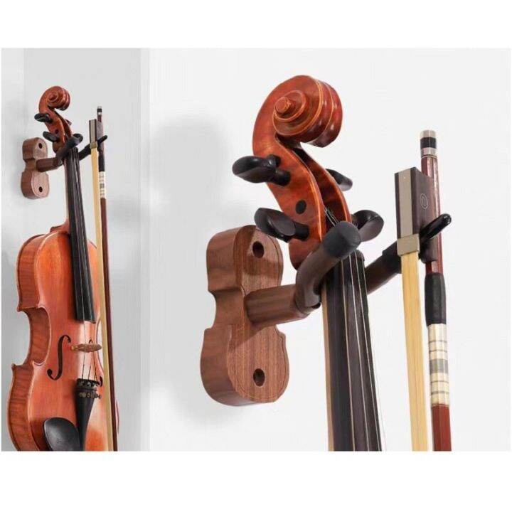 practical-design-wall-mounted-violin-fiddle-viola-hanger-hook-durable-wood-base-violin-hanger-home-studio-wall-hanger-for-violin