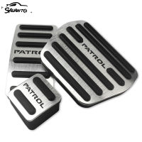 Car Pedals Foot Pads Fuel Accelerator Brake Clucth Pedal Cover For Nissan Patrol Y62 Armada 2014 2016 2017 2018 Accessories