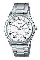 Casio Standard นาฬิกาข้อมือผู้ชาย สายสแตนเลส รุ่น MTP-V006D,MTP-V006D-7B2 - สีเงิน