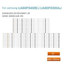 แถบไฟด้านหลังทีวี22ชิ้น = 11ชุดสำหรับ Samsung UA60F6400EJ UA60F6300AJ แถบไฟ SAMSUNG 2013SVS60F ไฟ LED L/R