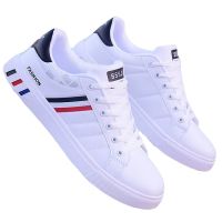 ▦◙☄ Men Vulcanized Sneakers Men Shoes Cheap Flat Comfortable Autumn Spring Fashion White Canvas Sneakers Women Shoes Chaussure Homme