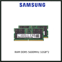 Samsung RAM DDR5 5600MHz 32GB*2 SODIMM Laptop Memory